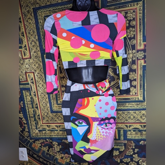 KTOO Color Pop Dress Fits Like a Small (No Size Tag) - Picture 2 of 5